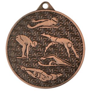 45 mm MMC4506 Medal tematyczny Pływanie - obrazek 3